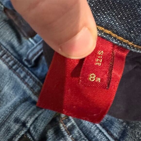 Express Mia Boot Leg Jeans Y2K Sz 8 30x31 Horse Cowgirl Western Minimalist READ - Picture 10 of 15